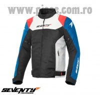 Geaca (jacheta) barbati Racing vara Seventy model SD-JR48 culoare: negru/rosu/albastru – marime: XL